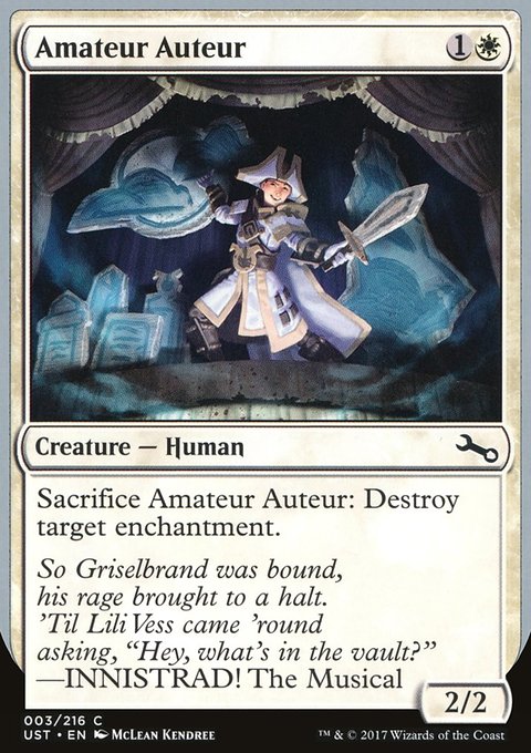 Amateur Auteur, Unstable #3b, Magic: The Gathering card