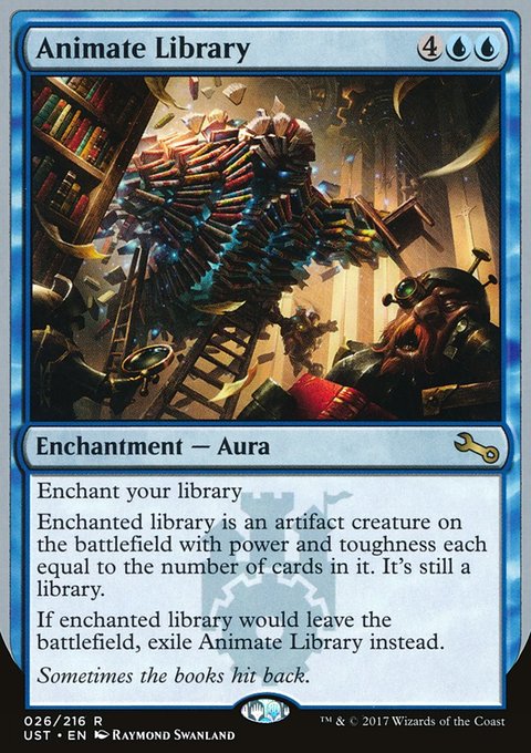 Animate Library, Unstable #26, Magic: The Gathering card