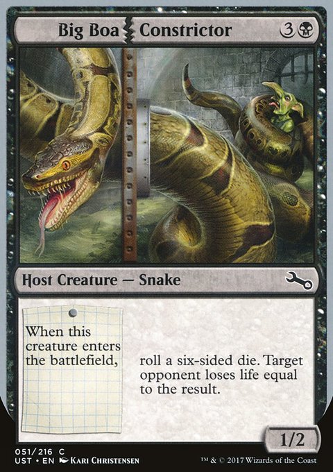 Big Boa Constrictor, Unstable #51, Magic: The Gathering card