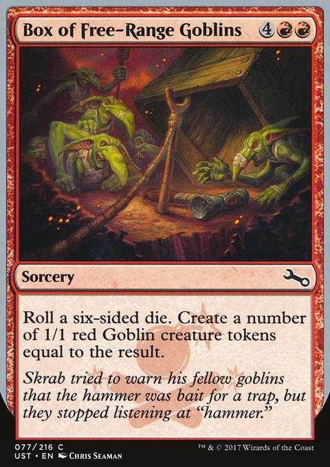 Box of Free-Range Goblins, Unstable #77, Magic: The Gathering card