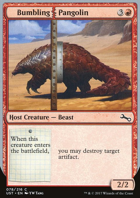Bumbling Pangolin, Unstable #78, Magic: The Gathering card