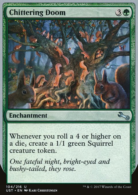 Chittering Doom, Unstable #104, Magic: The Gathering card