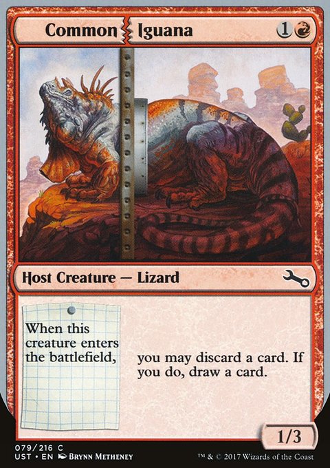 Common Iguana, Unstable #79, Magic: The Gathering card