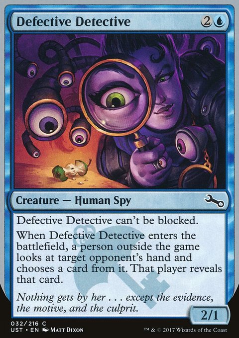 Defective Detective, Unstable #32, Magic: The Gathering card