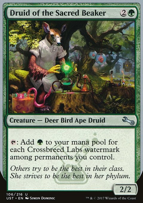 Druid of the Sacred Beaker, Unstable #106, Magic: The Gathering card