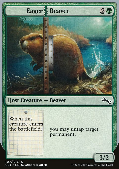Eager Beaver, Unstable #107, Magic: The Gathering card
