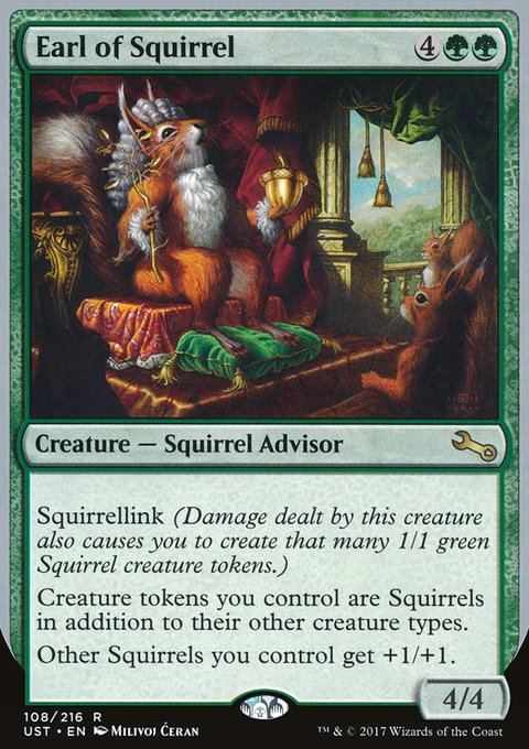 Earl of Squirrel, Unstable #108, Magic: The Gathering card