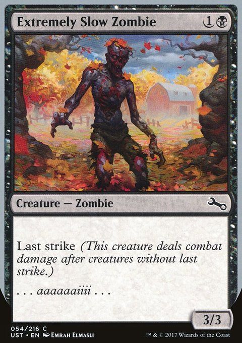 Extremely Slow Zombie, Unstable #54b, Magic: The Gathering card