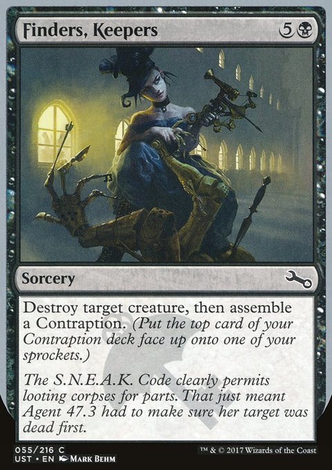 Finders, Keepers, Unstable #55, Magic: The Gathering card