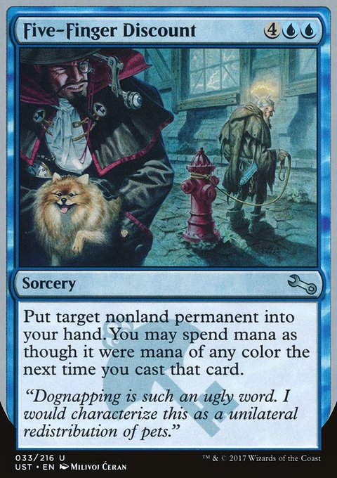 Five-Finger Discount, Unstable #33, Magic: The Gathering card