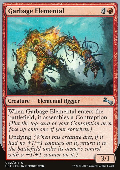 Garbage Elemental, Unstable #82b, Magic: The Gathering card