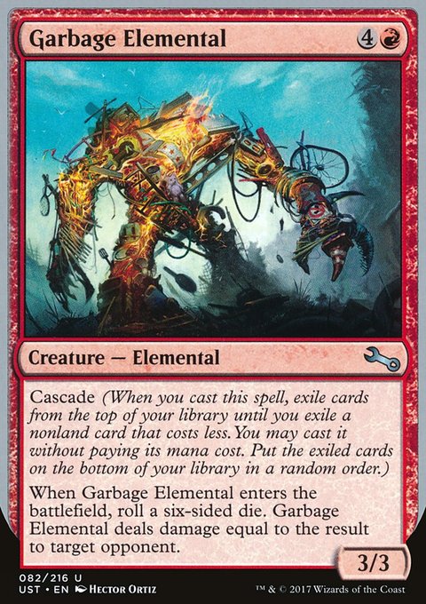 Garbage Elemental, Unstable #82d, Magic: The Gathering card