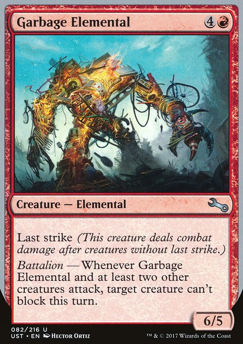 Garbage Elemental, Unstable #82f, Magic: The Gathering card