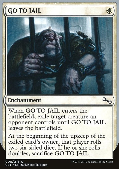GO TO JAIL, Unstable #8, Magic: The Gathering card