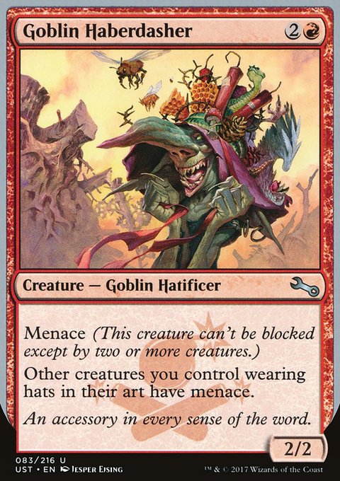 Goblin Haberdasher, Unstable #83, Magic: The Gathering card