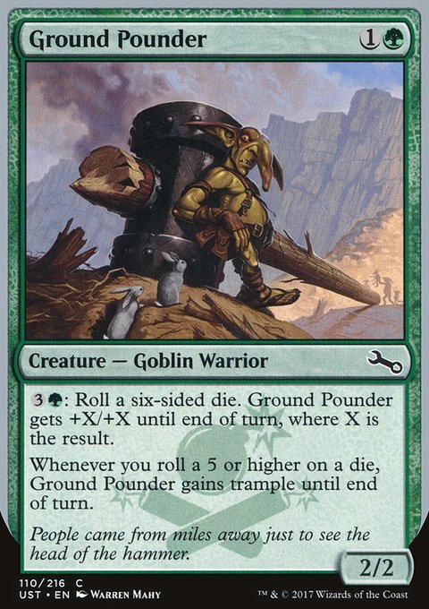 Ground Pounder, Unstable #110, Magic: The Gathering card