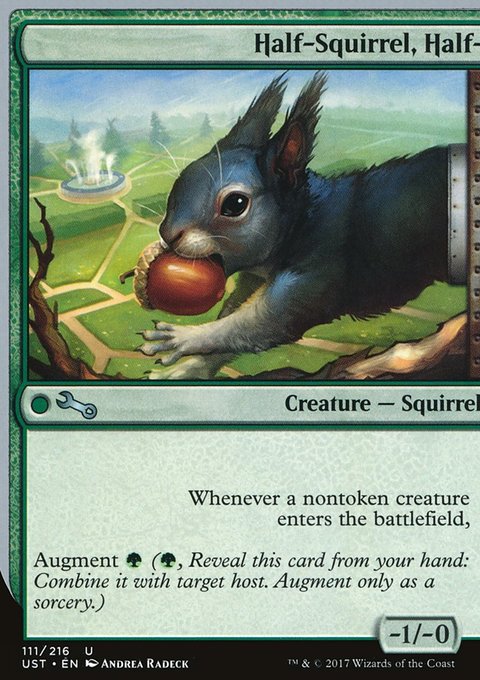 Half-Squirrel, Half-, Unstable #111, Magic: The Gathering card