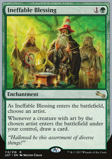Ineffable Blessing, Unstable #113b, Magic: The Gathering card
