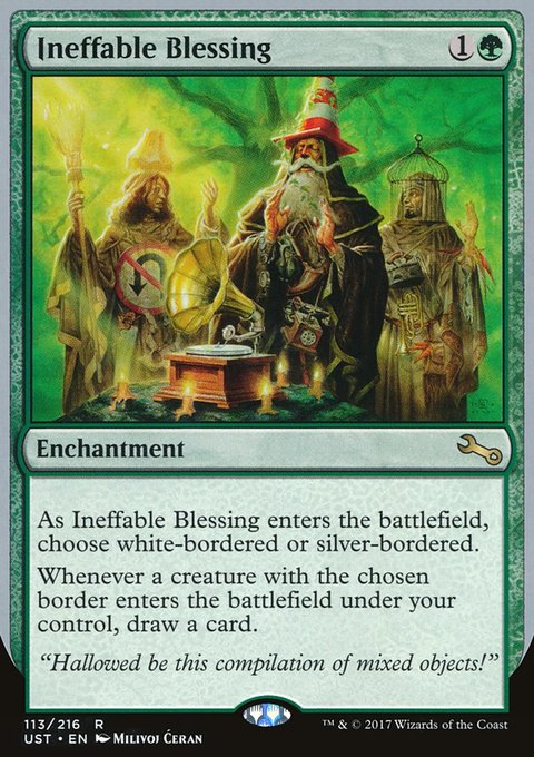 Ineffable Blessing, Unstable #113c, Magic: The Gathering card