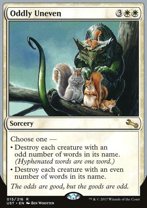Oddly Uneven, Unstable #15, Magic: The Gathering card
