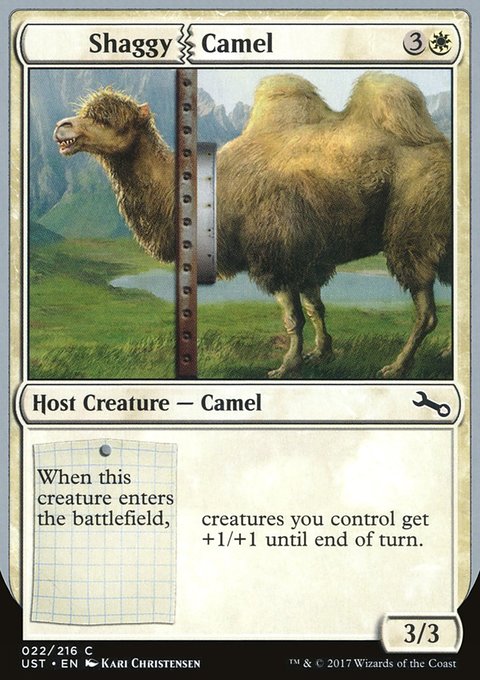 Shaggy Camel, Unstable #22, Magic: The Gathering card