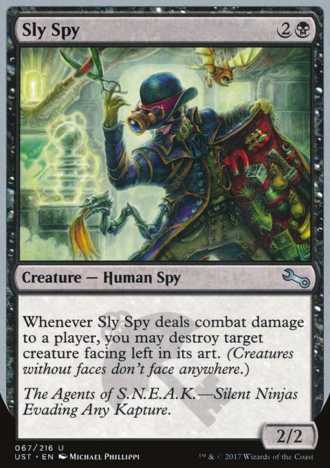 Sly Spy, Unstable #67b, Magic: The Gathering card