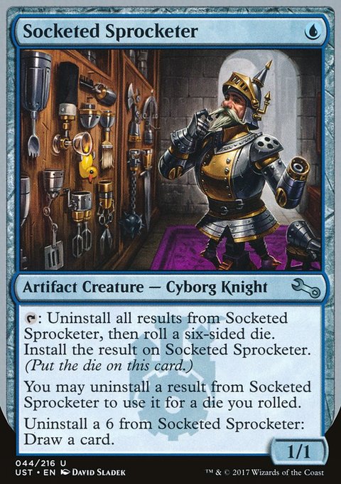 Socketed Sprocketer, Unstable #44, Magic: The Gathering card