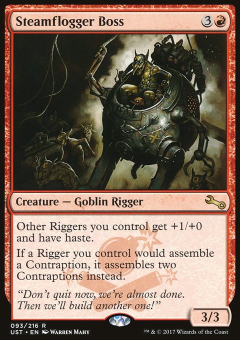 Steamflogger Boss, Unstable #93, Magic: The Gathering card