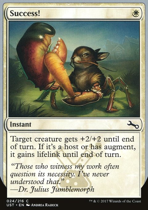 Success!, Unstable #24, Magic: The Gathering card