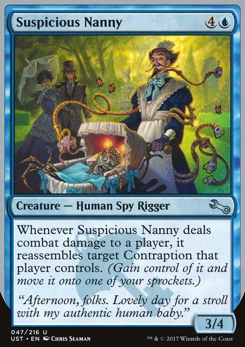 Suspicious Nanny, Unstable #47, Magic: The Gathering card