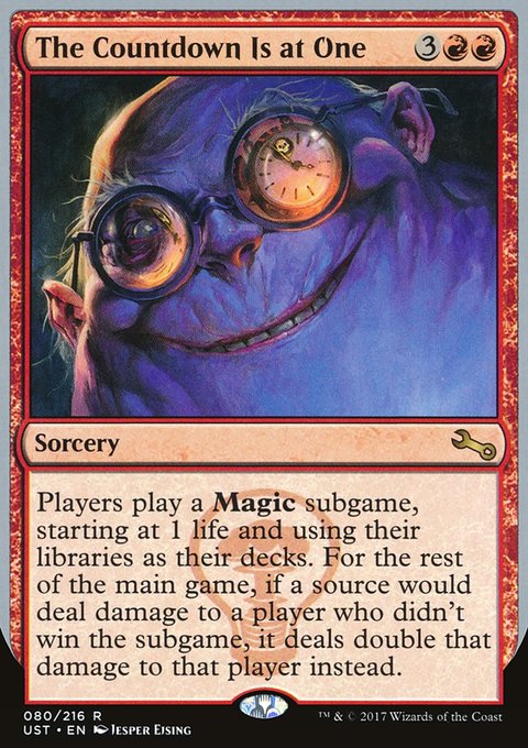 The Countdown Is at One, Unstable #80, Magic: The Gathering card