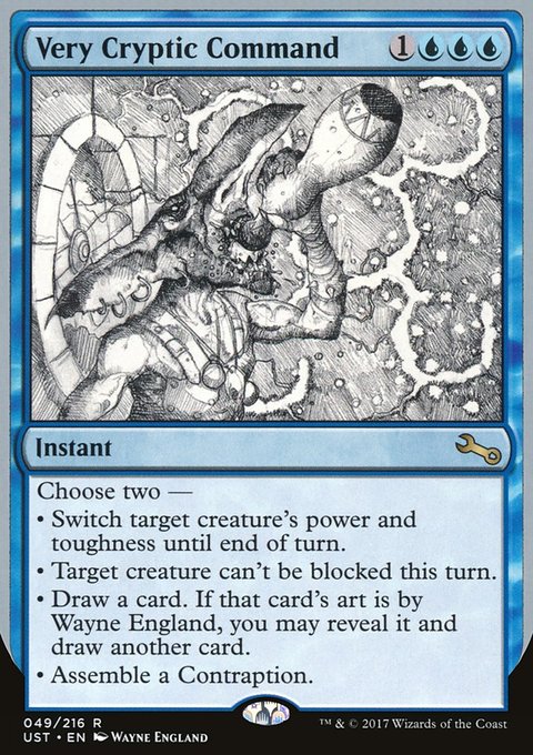 Very Cryptic Command, Unstable #49a, Magic: The Gathering card