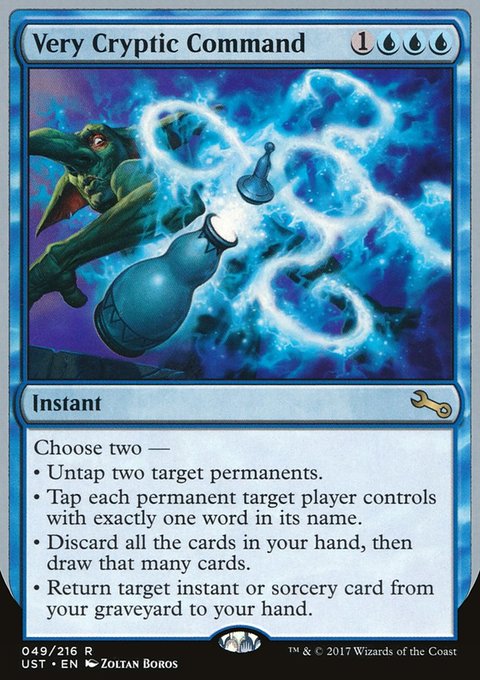 Very Cryptic Command, Unstable #49b, Magic: The Gathering card