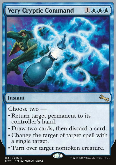 Very Cryptic Command, Unstable #49d, Magic: The Gathering card