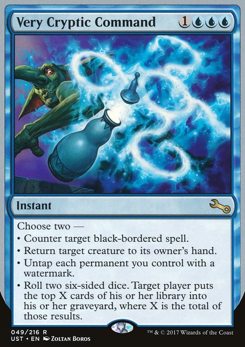 Very Cryptic Command, Unstable #49e, Magic: The Gathering card