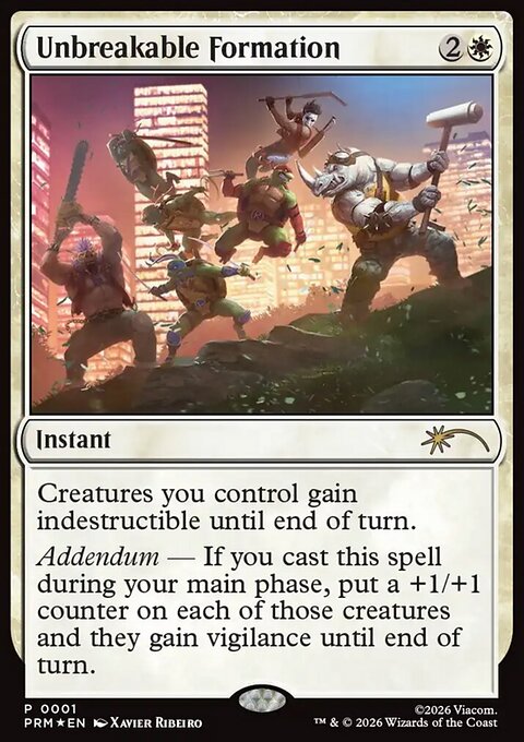 Unbreakable Formation, URL/Convention Promos #2025-5, Magic: The Gathering card