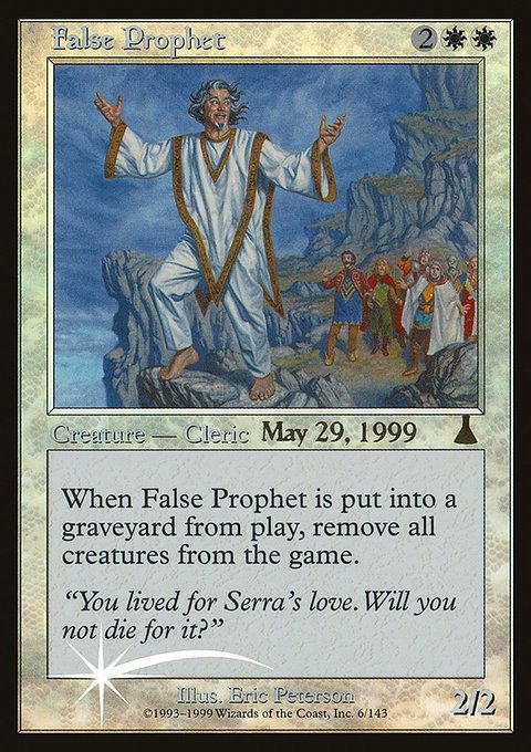 False Prophet, Urza's Destiny Promos #6, Magic: The Gathering card