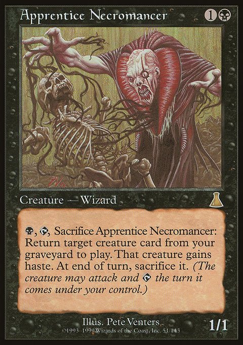 Apprentice Necromancer, Urza's Destiny #51, Magic: The Gathering card