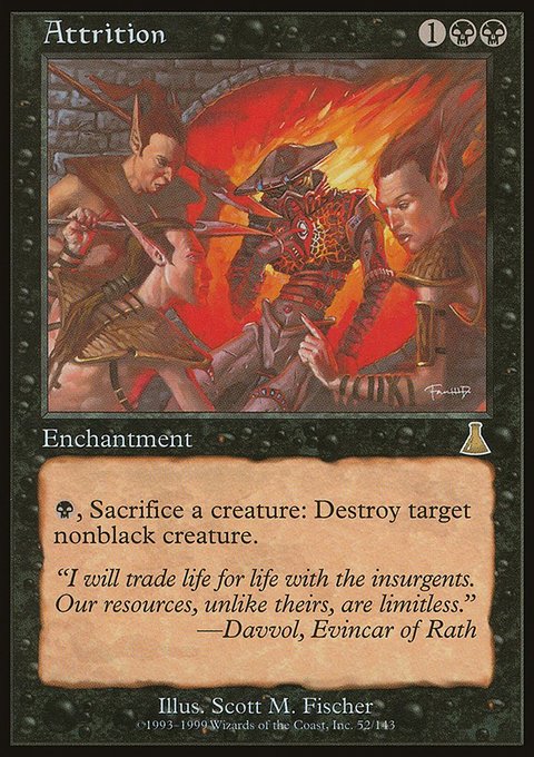 Attrition, Urza's Destiny #52, Magic: The Gathering card