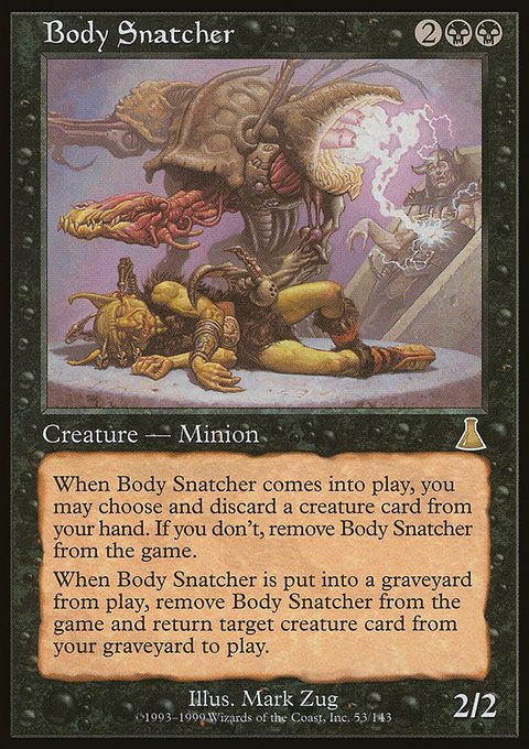 Body Snatcher, Urza's Destiny #53, Magic: The Gathering card