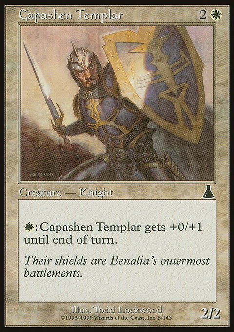 Capashen Templar, Urza's Destiny #5, Magic: The Gathering card