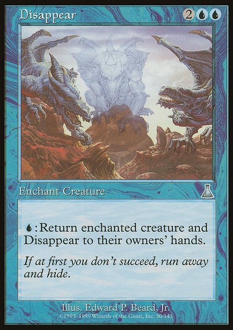 Disappear, Urza's Destiny #30, Magic: The Gathering card