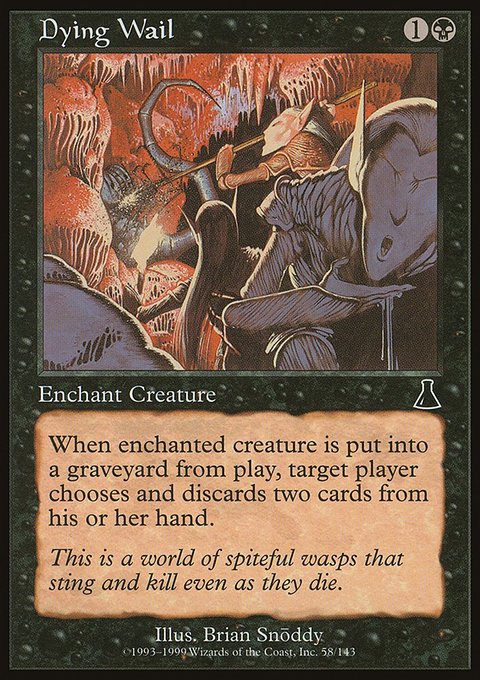 Dying Wail, Urza's Destiny #58, Magic: The Gathering card