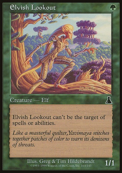 Elvish Lookout, Urza's Destiny #103, Magic: The Gathering card