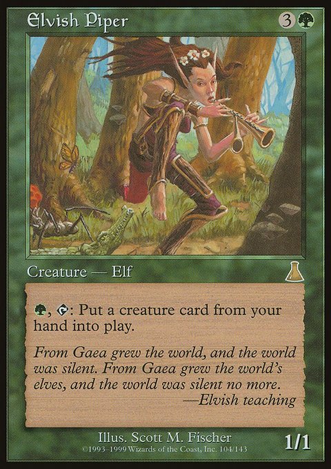 Elvish Piper, Urza's Destiny #104, Magic: The Gathering card