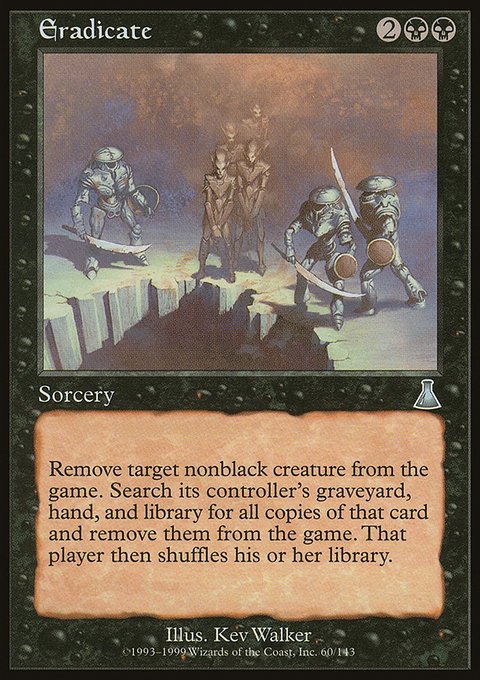 Eradicate, Urza's Destiny #60, Magic: The Gathering card
