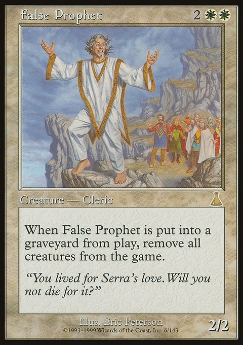 False Prophet, Urza's Destiny #6, Magic: The Gathering card