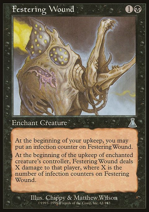 Festering Wound, Urza's Destiny #61, Magic: The Gathering card