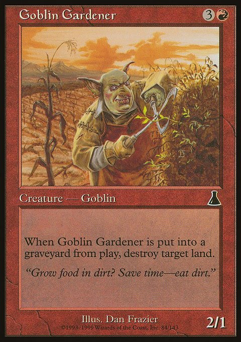 Goblin Gardener, Urza's Destiny #84, Magic: The Gathering card