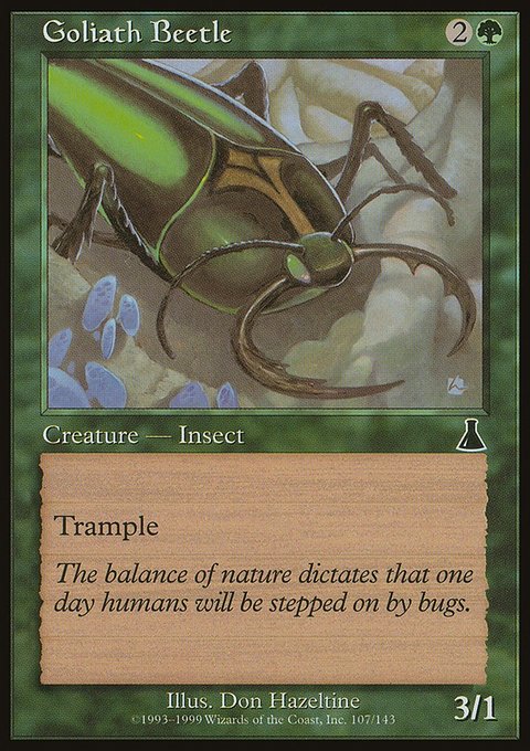 Goliath Beetle, Urza's Destiny #107, Magic: The Gathering card